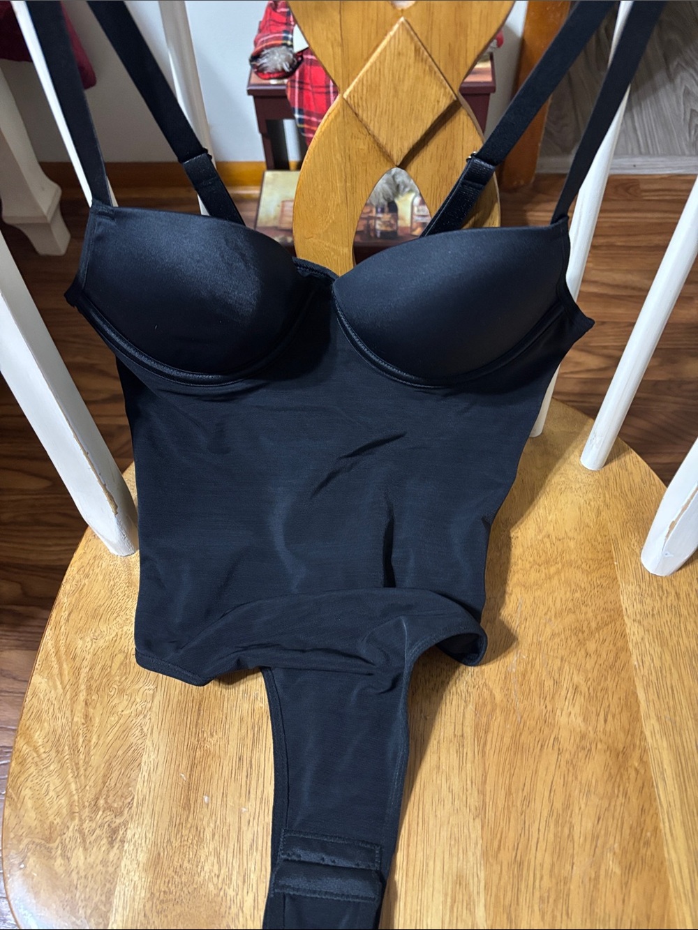 Black Toned Underwire Bodysuit